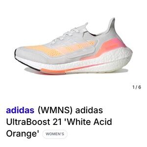 ADIDAS Women's UltraBoost 21 Size 8.5